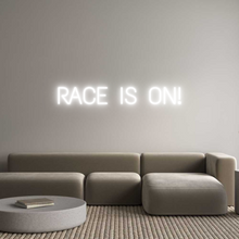Load image into Gallery viewer, Custom Neon: RACE IS ON!