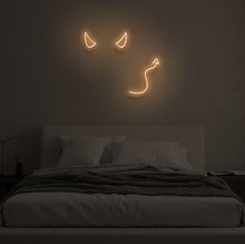 Load image into Gallery viewer, "DEVIL HORNS" LED Neon Sign
