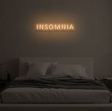 Load image into Gallery viewer, "INSOMNIA" LED Neon Sign