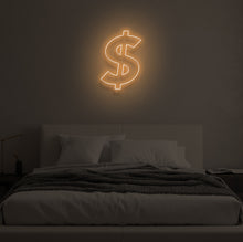 Load image into Gallery viewer, "DOLLAR SIGN" LED Neon Sign