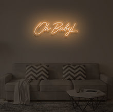 Load image into Gallery viewer, "OH BABY V2" LED Neon Sign