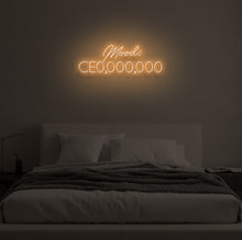 Load image into Gallery viewer, "Mood: CE0,000,000" LED Neon Sign