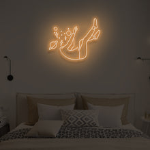 Load image into Gallery viewer, "FALLING IN SPACE" LED Neon Sign