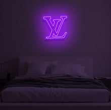 Load image into Gallery viewer, "LV" LED Neon Sign