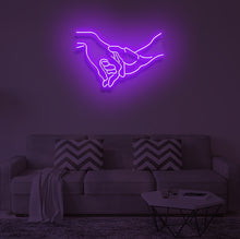 Load image into Gallery viewer, "HOLD MY HAND" LED Neon Sign