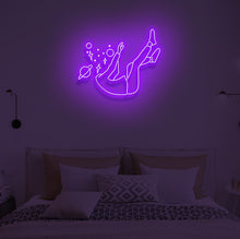Load image into Gallery viewer, "FALLING IN SPACE" LED Neon Sign