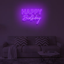 Load image into Gallery viewer, "HAPPY BIRTHDAY V2" LED Neon Sign