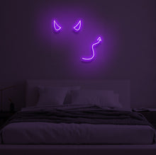 Load image into Gallery viewer, "DEVIL HORNS" LED Neon Sign