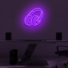 Load image into Gallery viewer, "HEADPHONES" LED Neon Sign