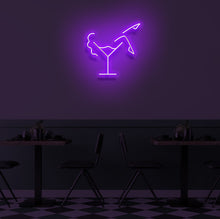 Load image into Gallery viewer, "MARTINI GLASS" LED Neon Sign