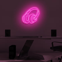 Load image into Gallery viewer, "HEADPHONES" LED Neon Sign