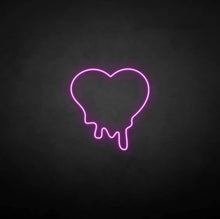 Load image into Gallery viewer, "MELTING HEART ART" LED Neon Sign