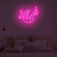 Load image into Gallery viewer, "FALLING IN SPACE" LED Neon Sign