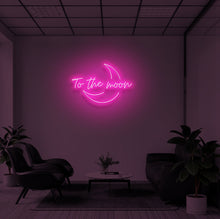 Load image into Gallery viewer, "TO THE MOON V2" LED Neon Sign