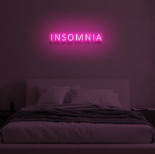 Load image into Gallery viewer, "INSOMNIA" LED Neon Sign