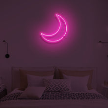 Load image into Gallery viewer, "CRESCENT MOON" LED Neon Sign