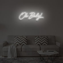 Load image into Gallery viewer, "OH BABY V2" LED Neon Sign