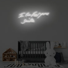 Load image into Gallery viewer, "I CAN FEEL YOUR SMILE" LED Neon Sign