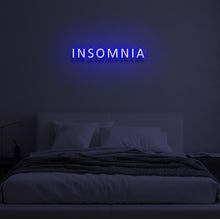 Load image into Gallery viewer, "INSOMNIA" LED Neon Sign