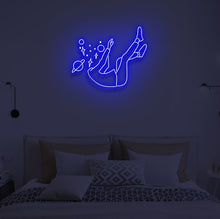 Load image into Gallery viewer, "FALLING IN SPACE" LED Neon Sign