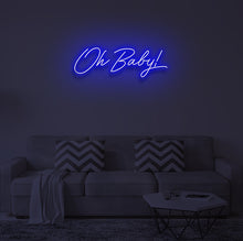 Load image into Gallery viewer, "OH BABY V2" LED Neon Sign