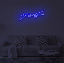 Load image into Gallery viewer, "THE CREATION OF ADAM" LED Neon Sign