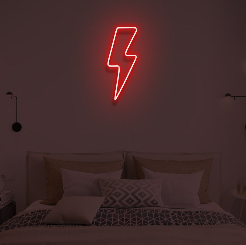 Lightning bolt neon wall light hotsell