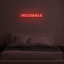 Load image into Gallery viewer, "INSOMNIA" LED Neon Sign