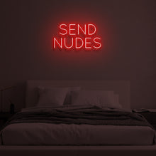 Load image into Gallery viewer, "SEND NUDES" LED Neon Sign