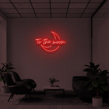 Load image into Gallery viewer, "TO THE MOON V2" LED Neon Sign