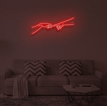Load image into Gallery viewer, "THE CREATION OF ADAM" LED Neon Sign