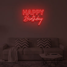Load image into Gallery viewer, "HAPPY BIRTHDAY V2" LED Neon Sign