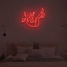 Load image into Gallery viewer, "FALLING IN SPACE" LED Neon Sign