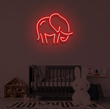 Load image into Gallery viewer, "ELEPHANT" LED Neon Sign