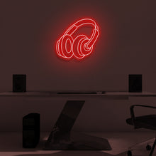 Load image into Gallery viewer, "HEADPHONES" LED Neon Sign