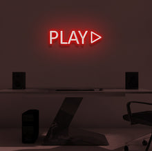 Load image into Gallery viewer, "PRESS PLAY" LED Neon Sign