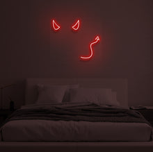 Load image into Gallery viewer, "DEVIL HORNS" LED Neon Sign