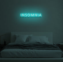 Load image into Gallery viewer, "INSOMNIA" LED Neon Sign
