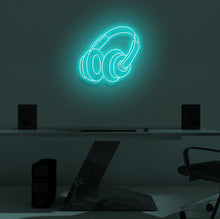 Load image into Gallery viewer, "HEADPHONES" LED Neon Sign