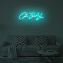 Load image into Gallery viewer, "OH BABY V2" LED Neon Sign
