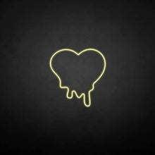 Load image into Gallery viewer, "MELTING HEART ART" LED Neon Sign