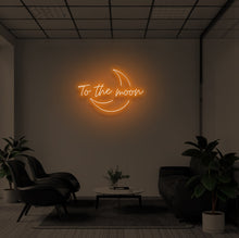 Load image into Gallery viewer, "TO THE MOON V2" LED Neon Sign