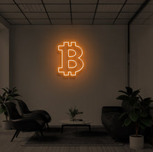 Load image into Gallery viewer, "BITCOIN" LED Neon Sign