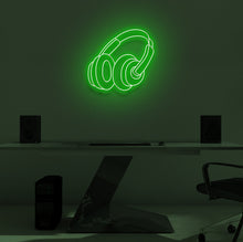 Load image into Gallery viewer, "HEADPHONES" LED Neon Sign