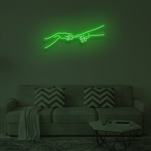 Load image into Gallery viewer, "THE CREATION OF ADAM" LED Neon Sign