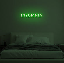 Load image into Gallery viewer, "INSOMNIA" LED Neon Sign