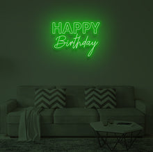 Load image into Gallery viewer, "HAPPY BIRTHDAY V2" LED Neon Sign