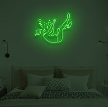 Load image into Gallery viewer, "FALLING IN SPACE" LED Neon Sign