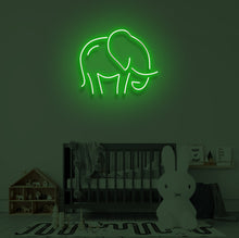 Load image into Gallery viewer, "ELEPHANT" LED Neon Sign