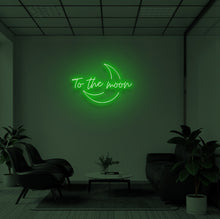 Load image into Gallery viewer, "TO THE MOON V2" LED Neon Sign